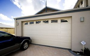 Colorbond® white stanford style garage doors